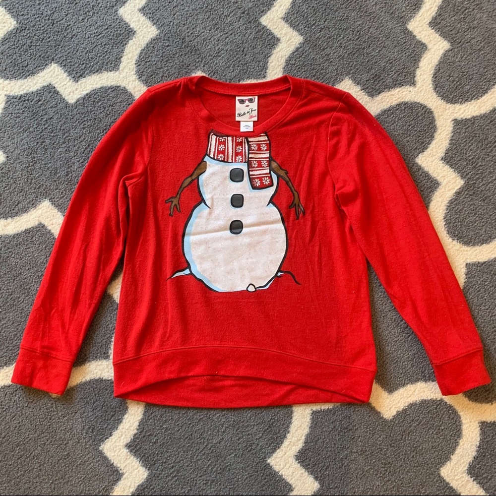 Red Snowman Sweatshirt